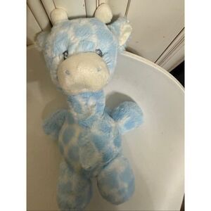 Jolitee by Ebba Baby Loppy Giraffe Rattle Plush Stuffed Animal Toy Blue NWOT